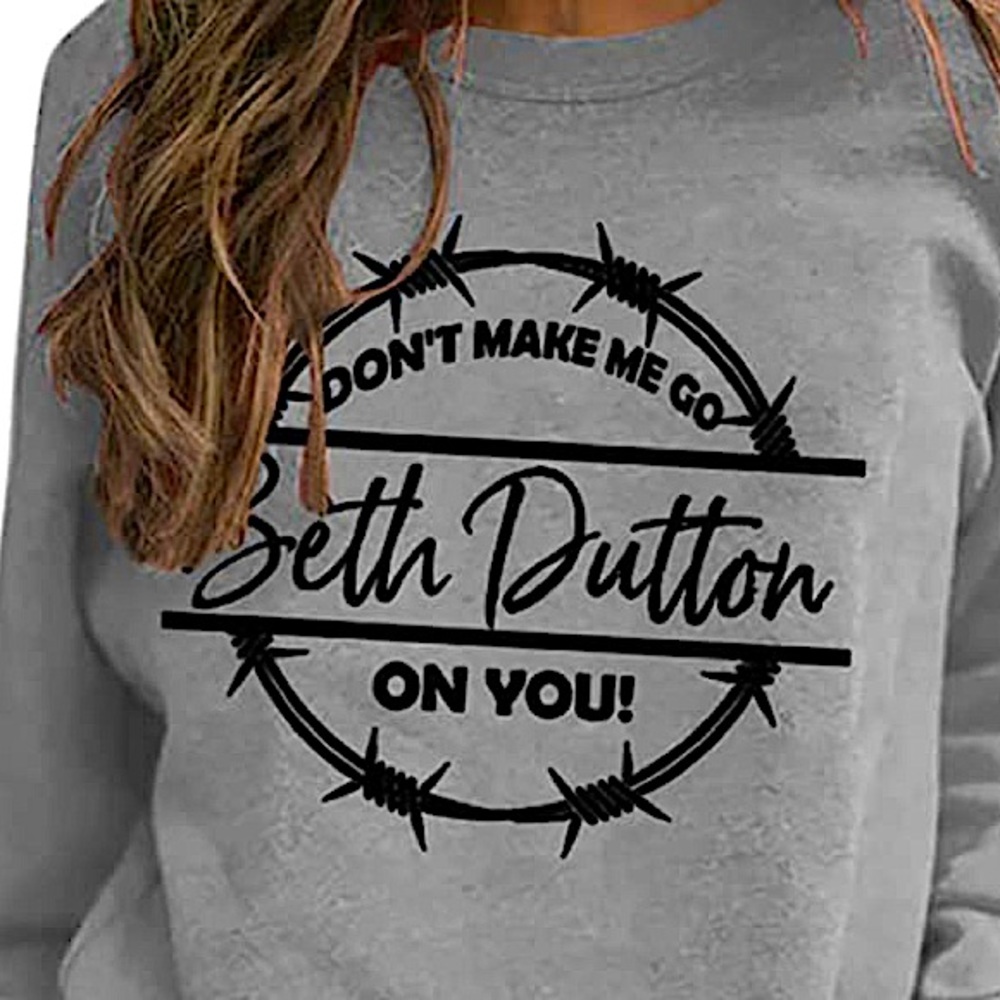 Women Funny Sweatshirt size Large